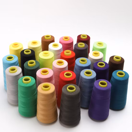 Fourni en usine (OEM/ODM disponible) Fil à coudre de haute qualité 40s/2 100 % polyester filé 5 000 m